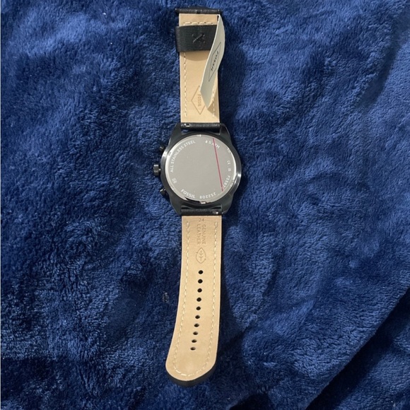 Fossil Bronson Chronograph Quartz Black Leather Men's Watch FS5874 - Picture 5 of 7